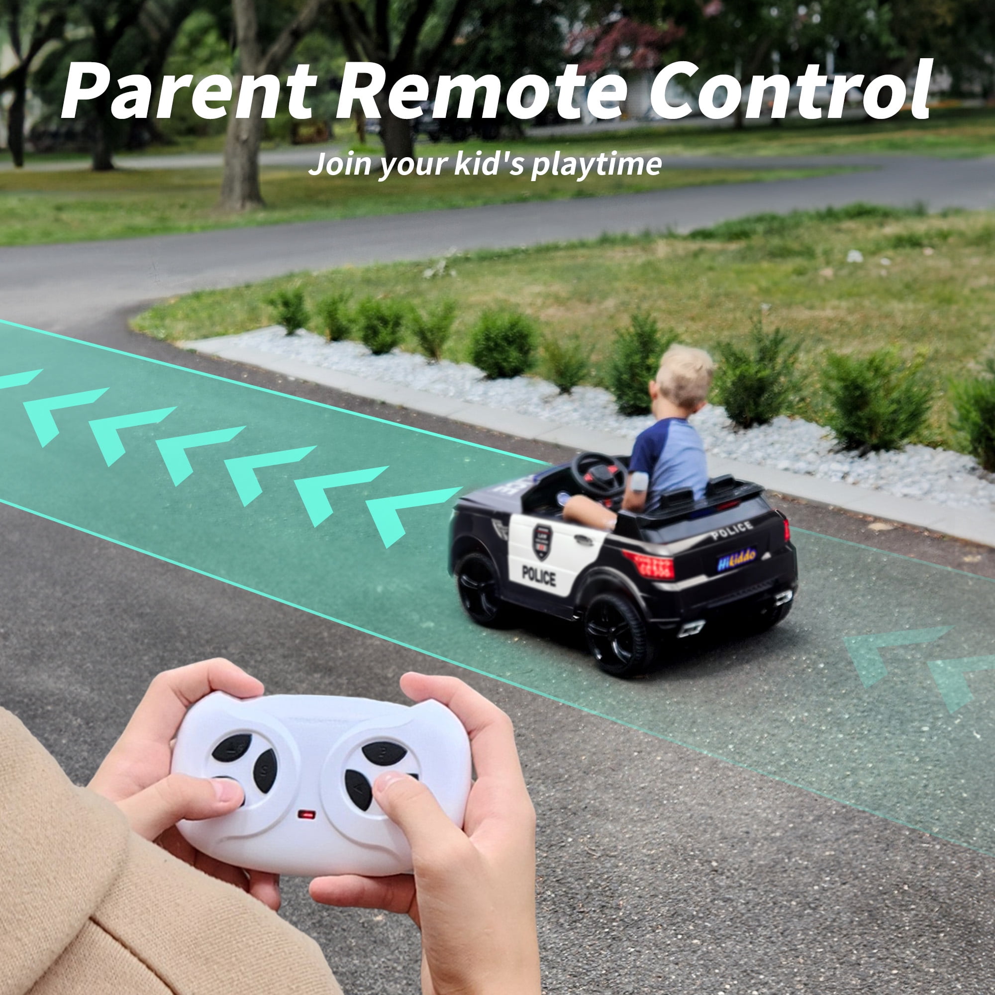 Hikiddo Electric Car for Kids, Licensed Ford-Shelby F-150 12V Ride on Truck Toys for Toddlers w/ Remote, 2-Hour Drive Time - Black