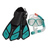 National Geographic™ Snorkeler EZ-KIK Split Fin Set Emerald S/M 4.5-8.5