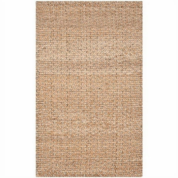 SAFAVIEH Natural Fiber Garrett Braided Jute Area Rug, Natural, 6' x 6' Square