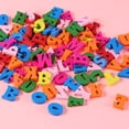 thumbnail image 3 of Topb 1.5x1.5cm Wood Painted Colorful Preschool Education Wall Letter 100 Piece Pack, 3 of 6