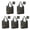 Pioneer Flower Floral-2, variant on 5 Pack Foldable Shopping Bag,Pioneer Flower Floral Print Pattern Reusable Grocery Bags with Pockets,Large Reusable Tote Bags with Handles Waterproof & Lightweight