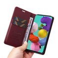 thumbnail image 3 of Wallet Case for Samsung Galaxy A53 5G, Business Style PU Leather Magnetic Adsorption Flip Folio Cover with Kickstand Card Slots Cash Holder Soft Silicone Shockproof Protective Case,Winered, 3 of 8