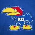 thumbnail image 4 of Men's Mitchell & Ness Royal Kansas Jayhawks Chainstich Fleece Pullover Hoodie, 4 of 5