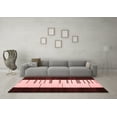 thumbnail image 3 of Ahgly Company Indoor Round Abstract Red Contemporary Area Rugs, 4' Round, 3 of 4