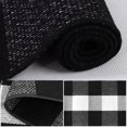 thumbnail image 5 of Unique Bargains Cotton Woven Checkered Area Rugs Floor Rug Carpet Mat Black & White 28"x18", 5 of 8