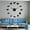 Black,27inch, variant on Farm Animals Nursery Decor DIY Giant Wall Clocks Country Barn Animal Farmyard Kitchen Wall Art Frameless Large Wall Clock Watch(Silver,27inch)