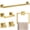 Brushed Gold-Set A-5-pieces Set, variant on 5-pieces Set Brushed Gold Set A Bath Hardware Accessory Set