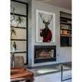 thumbnail image 5 of Marmont Hill "Deer in Smoking Jacket" Painting Print on White Wood, 5 of 7