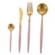 thumbnail image 4 of unbranded Tenedores Para Cena En Acero Inoxidable Con Simple Y Acabado Dorado Resistente, 4 of 8