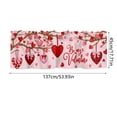 Curtains for Living Room Valentine's Day Printed Curtain Fabric Simple