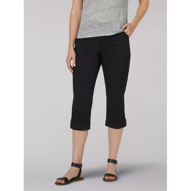 lee relaxed fit mid rise cargo capris