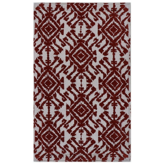 Rugsmith Red Machine Woven Rancho Anti-Fatigue Kitchen Mat, 20" x 36"