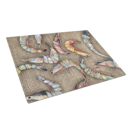 

Caroline s Treasures Shrimp Glass Cutting Board Large