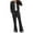 Black, variant on Bixock Women Fall and Winter Outfit Set,Women Two-piece Set,Women Short Blazer High Waist Wide Leg Pants Sporty Fall Winter Outfit Set