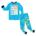thumbnail image 5 of Hessimy Toddler Boys Girls Spring Summer 2Pcs Long Sleeve Pullover Sweatshirt Tops Soft Sweatpants Sweatsuit, Pullover Sweatpants,3M-12T(Sky Blue,6-7 Years), 5 of 5