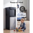 thumbnail image 5 of FREE VILLAGE 4-in-1 Water Dispenser with Ice Maker, Bottom-Loading Water Cooler Hot and Cold, Fits 3 & 5 Gallons, 33 lbs per Day Ice Production, Childproof Lock, for Home Office Kitchen, Black, 5 of 9