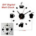 thumbnail image 1 of PpgejGEK Acrylic DIY Self-Adhesive Digital Wall Clock Home Decor Sticker Real Time Display Easy Installation Battery Operated Requires 2 AA Batteries, 1 of 5