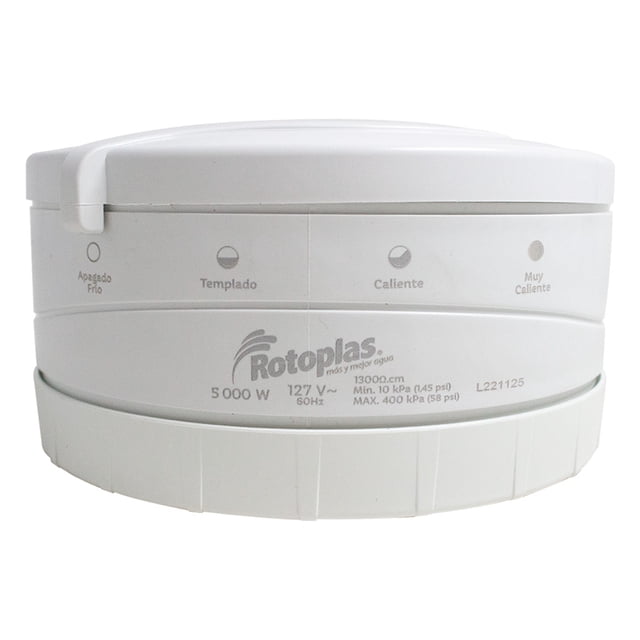 REGADERA ELECTRICA PARA BAÑO ECO DUCHA 127V 4T 5000W ROTOPLAS 996