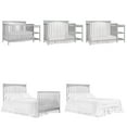 Dream On Me Chloe 5in1 Convertible Crib and Changer, Gray