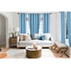 thumbnail image 1 of Cortina opaca de seda sintética azul claro con forro, 1 panel, 100 % opaca, para dormitorio, decoración del hogar, con ojales, 160 cm de largo, Adam, 1 of 6
