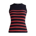 thumbnail image 3 of Free Assembly Women’s Scallop Trim Sleeveless Sweater, Lightweight, Sizes XS-XXXL, 3 of 5