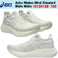 thumbnail image 1 of Asics Nimbus Mirai Standard White White 1013A138-100 Men's Size, 1 of 6