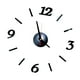 thumbnail image 4 of Reloj de acrílico de bricolaje, superficie de espejo, decoración de reloj decorativa de pared para sala de estar, dormitorio - negro Jumpingount HA3328-02B, 4 of 6