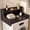 Black Slate A, variant on OMCMUU Cabinet with Washer Dryer Countertop, 2 Storage Shelves, White