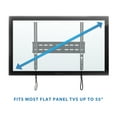 MountIt! Low Profile Fixed TV Wall Mount, Fits 32"55" Flat Screen TVs