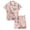 Pink, variant on Weebloom Little Girl Pajamas Short Sleeve Button Down Tops And Shorts Pajamas Cute Cat Print Kids Soft Casual Outfit Sleepwear Nightwear Pjs Loungewear Pink 6-7 Years