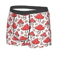 thumbnail image 2 of Wukai Amanita Red Mushroom Print Men’s Underwear Breathable Boxer Briefs,&nbsp;Moisture Wicking & Breathable-, 2 of 7