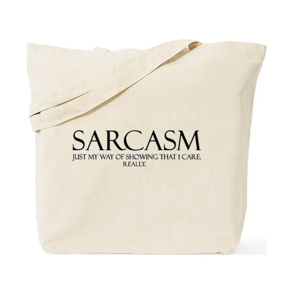 CafePress - Sarcasm Tote Bag - Unisex Canvas Tote Bag, Beige, 1-Piece