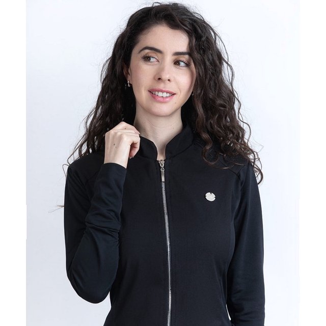 Bata de Laboratorio Médica Bleufox Altair Negra Antifluido Repelente Mujer