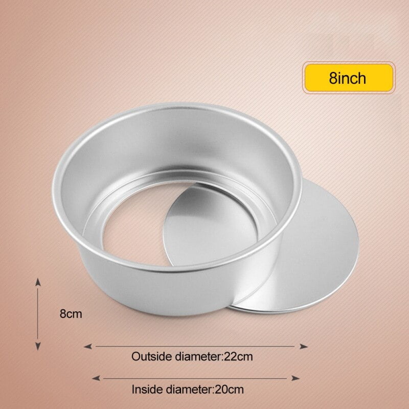 4/12 Inch Aluminum Alloy Cookie Dessert Making Molds Round Mousse Cake