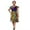 CL3, variant on Bintarealwax African V Neck Patchwork Dresses for Women Ankara Dashiki Print Lady Dress Vestidos African Women Clothing Cotton WY228