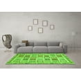 thumbnail image 3 of Ahgly Company Indoor Square Oriental Green Modern Area Rugs, 3' Square, 3 of 4