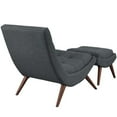 thumbnail image 4 of Modway Ramp Fabric Lounge Chair and Ottoman in Gray, 4 of 4