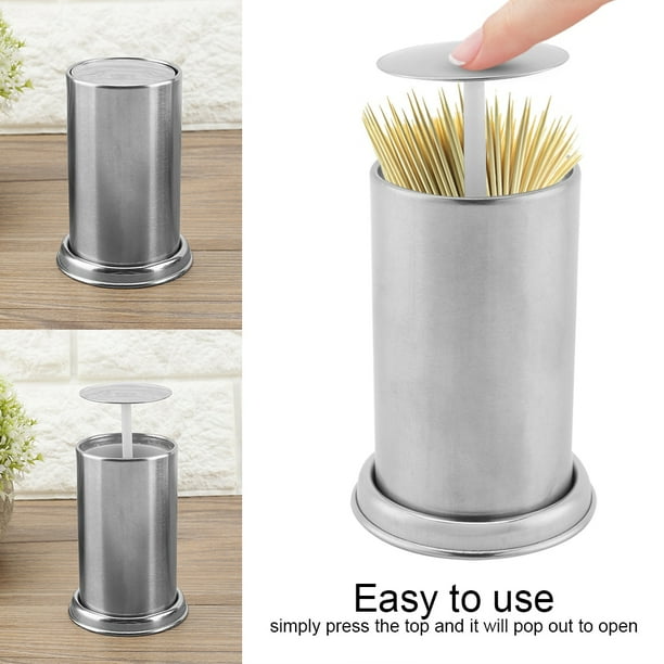 YLSHRF Toothpick Dispenser, Metal Toothpick Holder ...