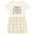 thumbnail image 3 of Inktastic Mamaw Loves Me Girls Apparel Girls Toddler Dress, 3 of 5
