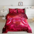 thumbnail image 2 of Erosebridal Video Gamer Bedding Sets Full with Comforter,Geometric Hexagon Duvet Insert,Gamepad Decor,Reversible,3pcs, 2 of 7