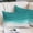 Turquoise Green, variant on Ombre Turquoise Waves Pillow Covers, Linen Long Throw Pillow Case, Abstract Art Gradient Modern Holiday Pillow Protector Decorative Cushion Cover for Living Room/Bedroom 24" x 36"