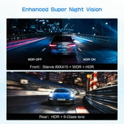 JOMISE 11 Rear View Mirror Camera Dash Cam 4K Front and Rear Split Screen GPS 32G Card 24H Parking Monitor