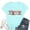 Light Blue, variant on Women Shirts Casual Plus Size Easter's Day Rabbit Tops Egg Short Sleeve T Shirt Trendy Blouse Clothes for Womens