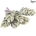 thumbnail image 2 of Artificial Succulent Pick Mini 3PCS Unpotted Faux Pine Cone Plant Office Decor, 2 of 10