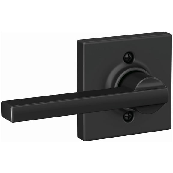 Schlage Latitude Dummy Door Lever - Non-Turning, One-Sided - Black