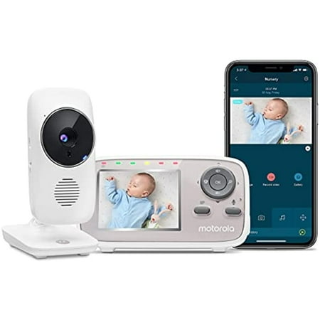 Motorola MBP67CONNECT-G Wi-Fi Video Baby Monitor Camera (Renewed)
