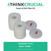 2 High Quality Foam Filter Kit for Shark Rotator Pro Lift-Away NV500 Vacuums; Compare to Shark Part No. XFF500; Designed & Engineered by Think Crucial By Crucial Vacuum