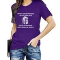 thumbnail image 4 of Pompotops T-shirt Décontracté d'Été à Col Rond et Manches Courtes pour Femmes avec Imprimé Lettre, 4 of 6