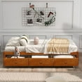 thumbnail image 2 of Harper & Bright Designs Twin Storage Bed with 3 Drawers, Wood Platform Bed Frame with Storage Drawers Twin Size for Bedroom Living Room, No Box Spring Needed, 2 of 8