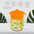 thumbnail image 5 of Crystalia Manuel Citrus Juicer with Glass Storage Jar, All Fruit Squeezer for Lemon Orange Lime Grapefruit Juice, Handheld Juice Press Extractor with Handle, Pour Spout and Glass Storage, Orange, 5 of 7